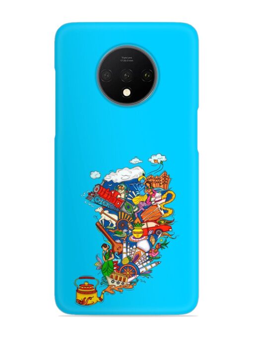 Vector Design Indian Snap Case for Oneplus 7T Zapvi