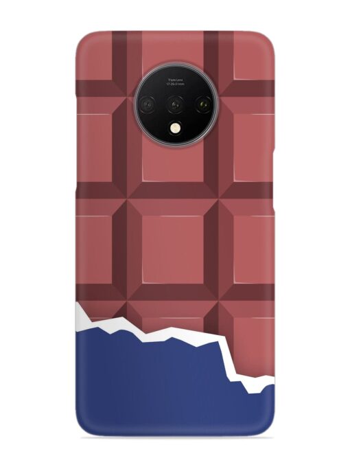 Chocolate Vector Art Snap Case for Oneplus 7T Zapvi