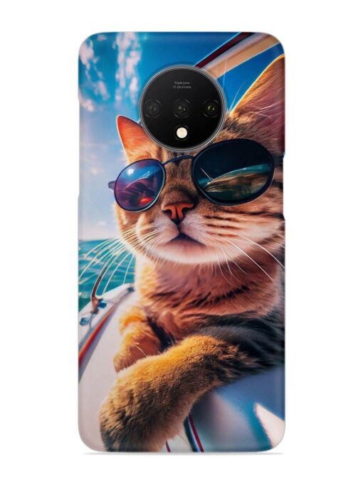 Cat In Style Snap Case for Oneplus 7T Zapvi