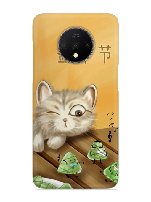 Cat Scorpion Dancing Snap Case for Oneplus 7T Zapvi