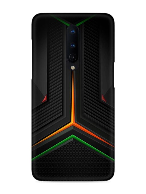 Orange Triangle Light Snap Case for Oneplus 8 Zapvi