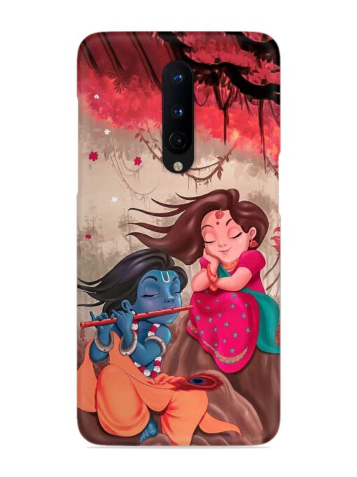 Radhe Krishna Water Art Snap Case for Oneplus 8 Zapvi