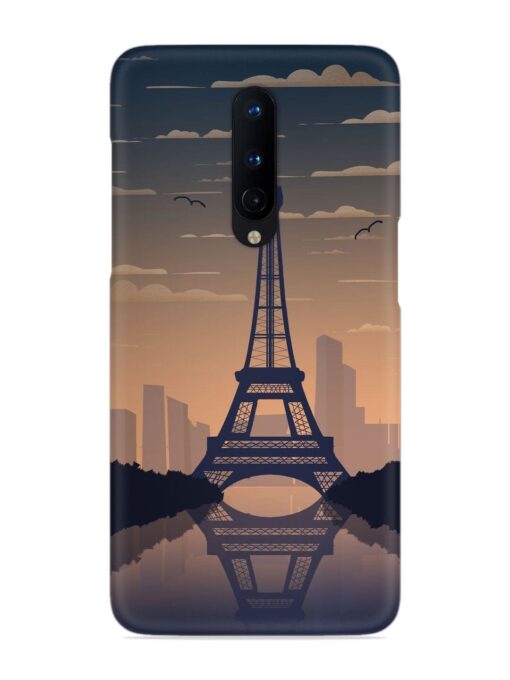 France Paris Eiffel Tower Gradient Snap Case for Oneplus 8 Zapvi