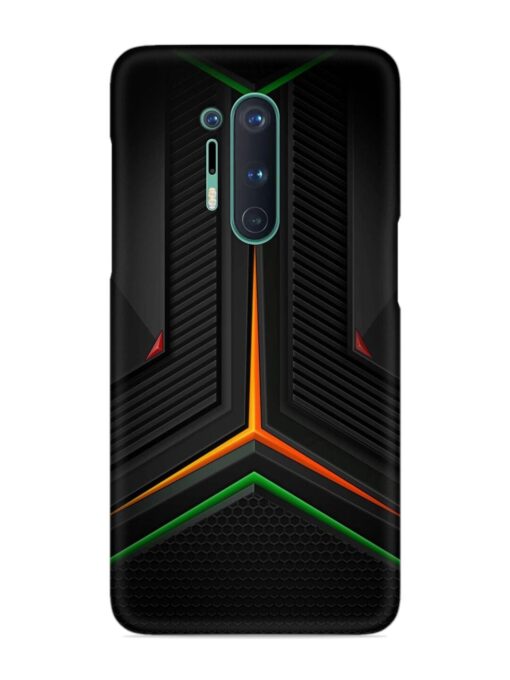 Orange Triangle Light Snap Case for Oneplus 8 Pro Zapvi