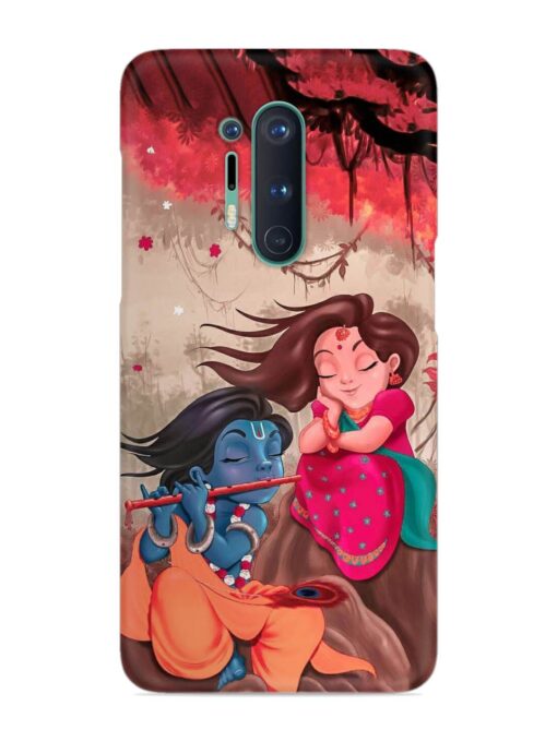 Radhe Krishna Water Art Snap Case for Oneplus 8 Pro Zapvi