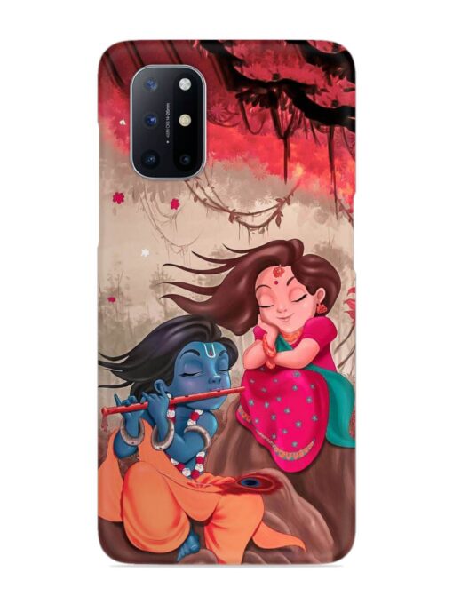 Radhe Krishna Water Art Snap Case for Oneplus 8T (5G) Zapvi