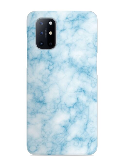 Blue White Natural Marble Snap Case for Oneplus 8T (5G) Zapvi