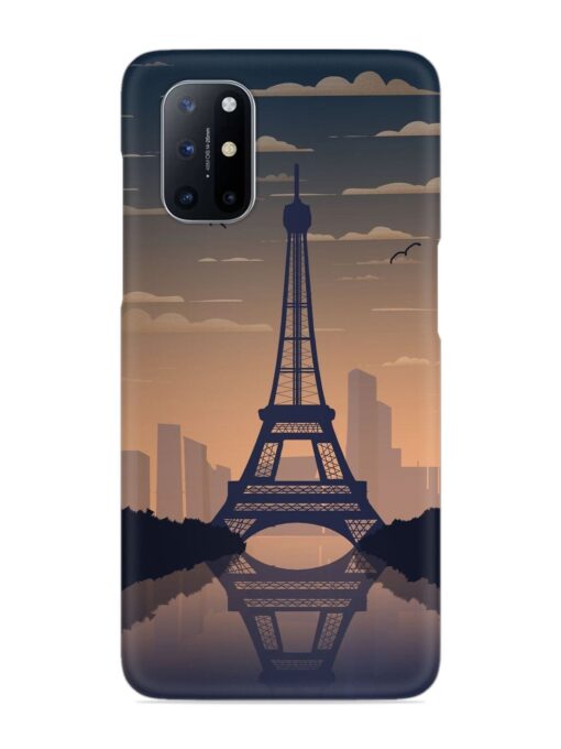 France Paris Eiffel Tower Gradient Snap Case for Oneplus 8T (5G) Zapvi