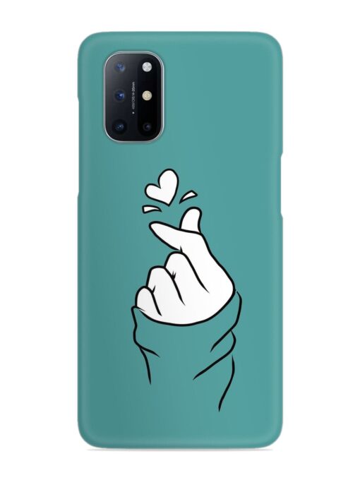 Korean Heart Sign Art Snap Case for Oneplus 8T (5G) Zapvi