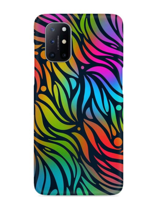 Abstract Leaf Design Snap Case for Oneplus 8T (5G) Zapvi