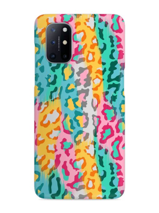 Seamless Vector Colorful Snap Case for Oneplus 8T (5G) Zapvi