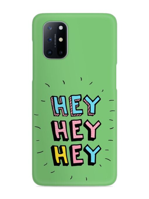 Hey Vector Cartoon Snap Case for Oneplus 8T (5G) Zapvi