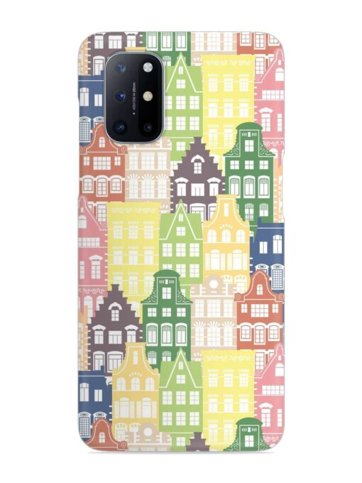 Seamless Shapes Pattern Snap Case for Oneplus 8T (5G) Zapvi