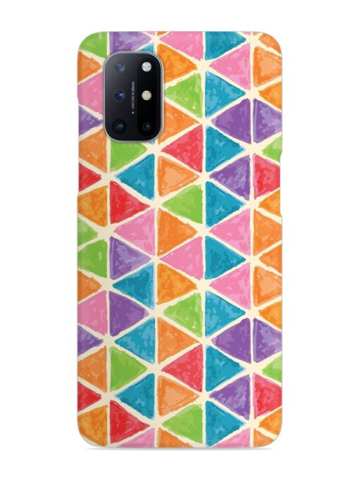 Seamless Colorful Isometric Snap Case for Oneplus 8T (5G) Zapvi