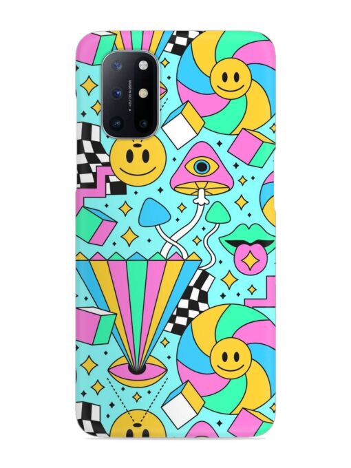 Trippy Rainbow 60S Snap Case for Oneplus 8T (5G) Zapvi