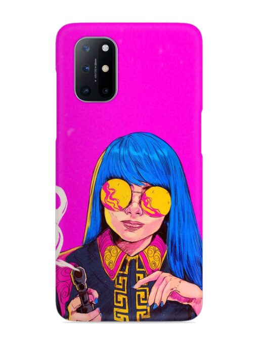 Aesthetic Anime Girl Snap Case for Oneplus 8T (5G) Zapvi