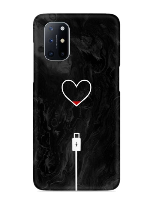 Heart Charging Vector Snap Case for Oneplus 8T (5G) Zapvi