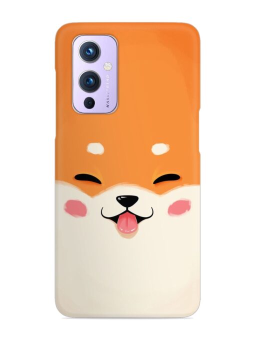 Happy Cat Art Snap Case for Oneplus 9 (5G) Zapvi