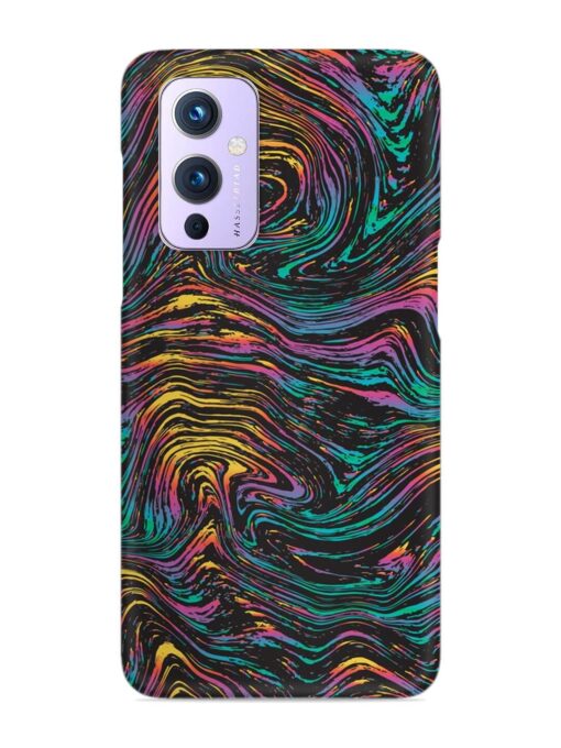 Abstract Liquid Colors Snap Case for Oneplus 9 (5G) Zapvi