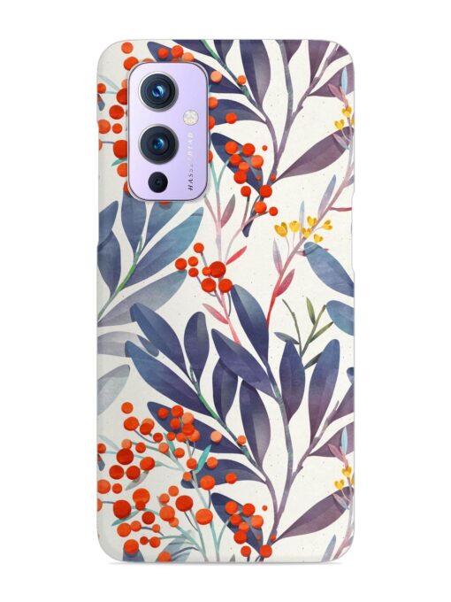 Seamless Floral Pattern Snap Case for Oneplus 9 (5G) Zapvi