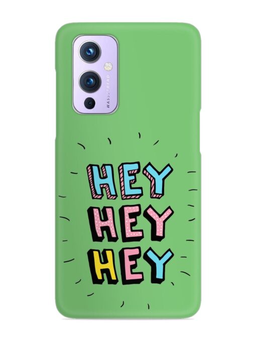 Hey Vector Cartoon Snap Case for Oneplus 9 (5G) Zapvi