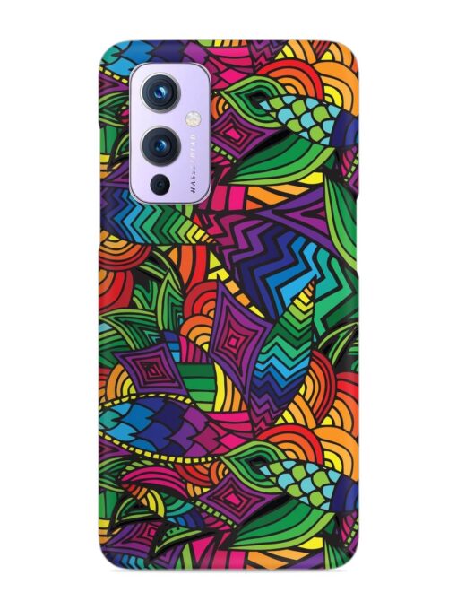 Abstract Multicolor Seamless Snap Case for Oneplus 9 (5G) Zapvi