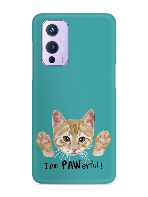 Typography Slogan Cat Snap Case for Oneplus 9 (5G) Zapvi