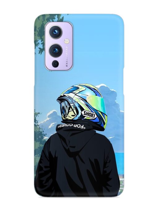 Rider With Helmet Snap Case for Oneplus 9 (5G) Zapvi