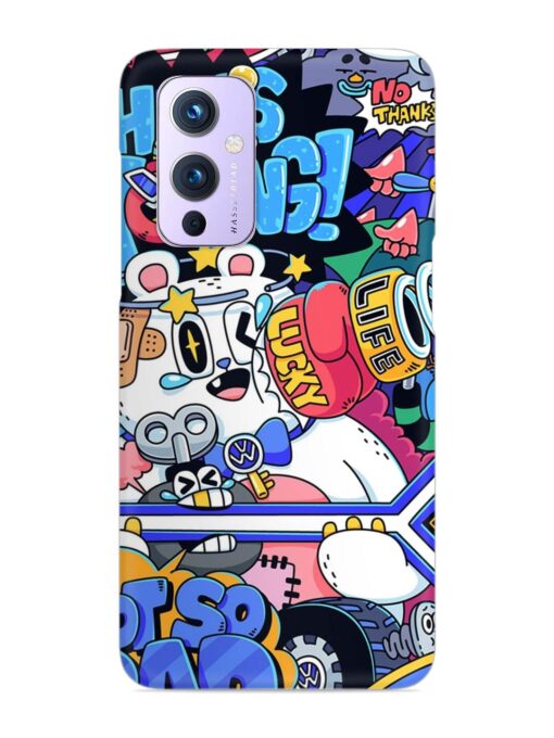 Universal Doodle Snap Case for Oneplus 9 (5G) Zapvi