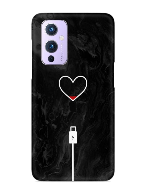 Heart Charging Vector Snap Case for Oneplus 9 (5G) Zapvi