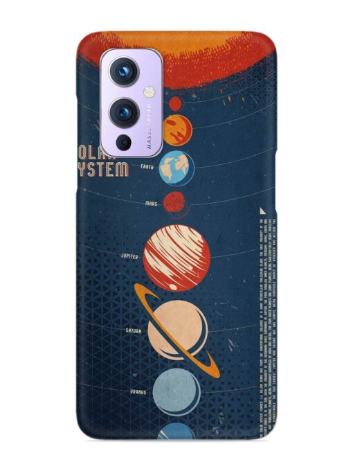 Solar System Vector Snap Case for Oneplus 9 (5G) Zapvi