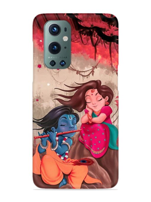 Radhe Krishna Water Art Snap Case for Oneplus 9 Pro (5G) Zapvi