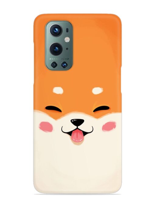 Happy Cat Art Snap Case for Oneplus 9 Pro (5G) Zapvi