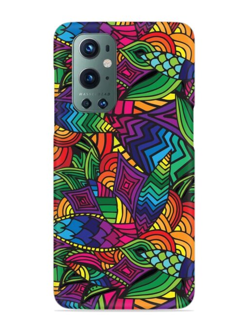 Abstract Multicolor Seamless Snap Case for Oneplus 9 Pro (5G) Zapvi