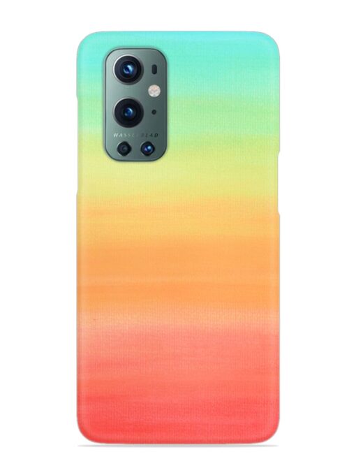 Background Sky Watercolor Snap Case for Oneplus 9 Pro (5G) Zapvi