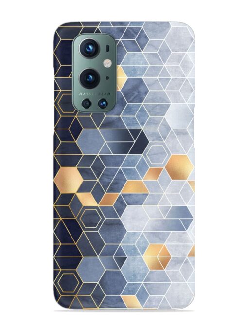 Geometric Abstraction Hexagons Snap Case for Oneplus 9 Pro (5G) Zapvi