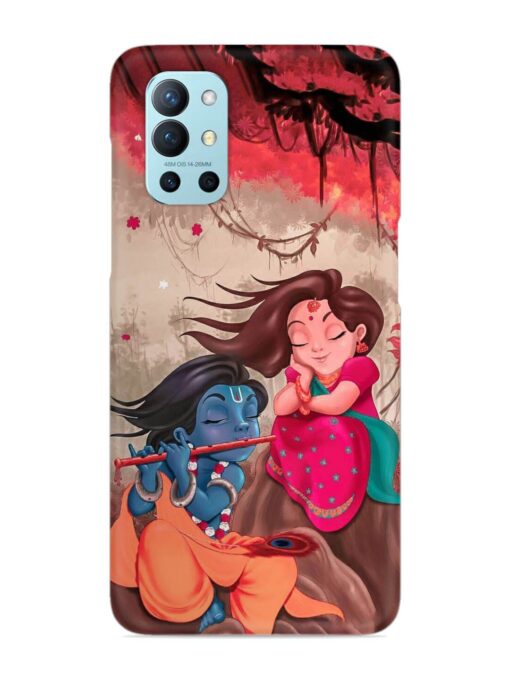 Radhe Krishna Water Art Snap Case for Oneplus 9R (5G) Zapvi