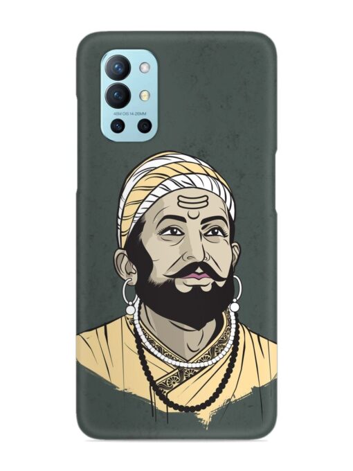 Shivaji Maharaj Vector Art Snap Case for Oneplus 9R (5G) Zapvi