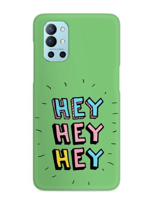 Hey Vector Cartoon Snap Case for Oneplus 9R (5G) Zapvi