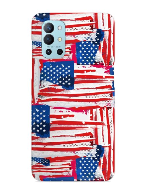 Usa Flag Seamless Snap Case for Oneplus 9R (5G) Zapvi