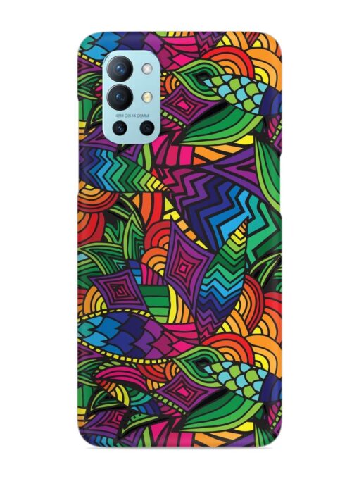 Abstract Multicolor Seamless Snap Case for Oneplus 9R (5G) Zapvi