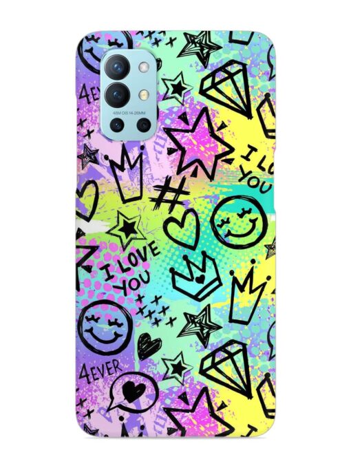 Bright Seamless Pattern Snap Case for Oneplus 9R (5G) Zapvi