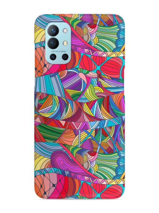 Seamless Patterns Hand Drawn Snap Case for Oneplus 9R (5G) Zapvi