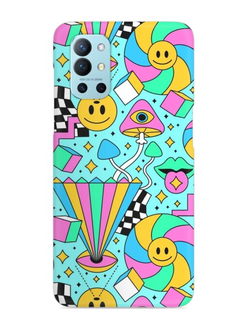 Trippy Rainbow 60S Snap Case for Oneplus 9R (5G) Zapvi