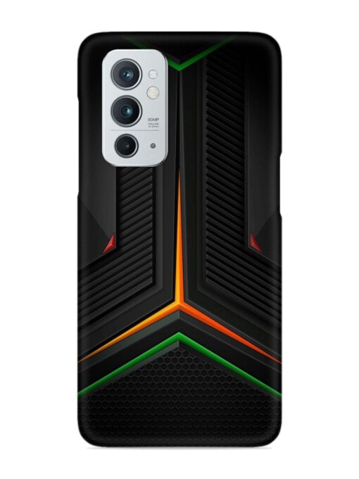 Orange Triangle Light Snap Case for Oneplus 9RT (5G) Zapvi