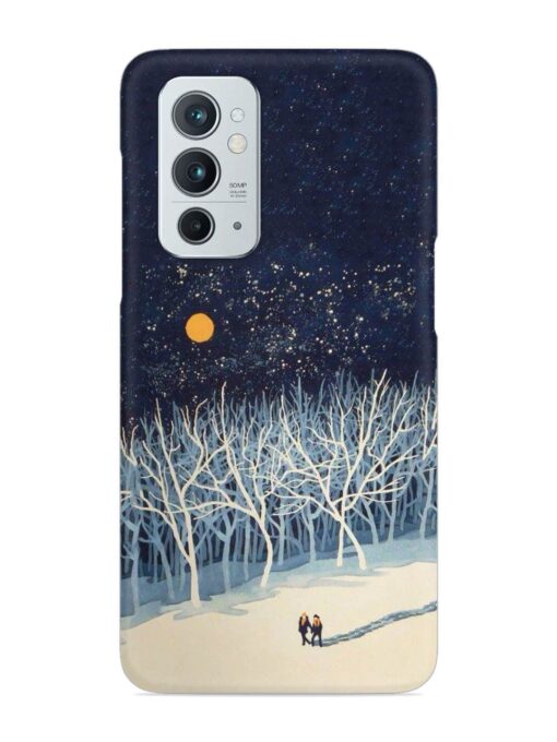 Full Moon Snowshoe Tour Snap Case for Oneplus 9RT (5G) Zapvi