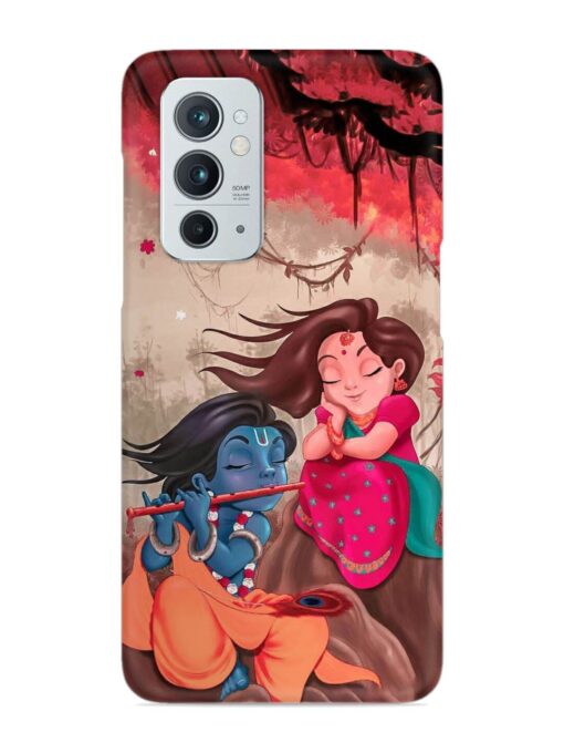 Radhe Krishna Water Art Snap Case for Oneplus 9RT (5G) Zapvi