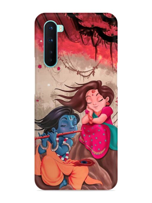 Radhe Krishna Water Art Snap Case for Oneplus Nord Zapvi