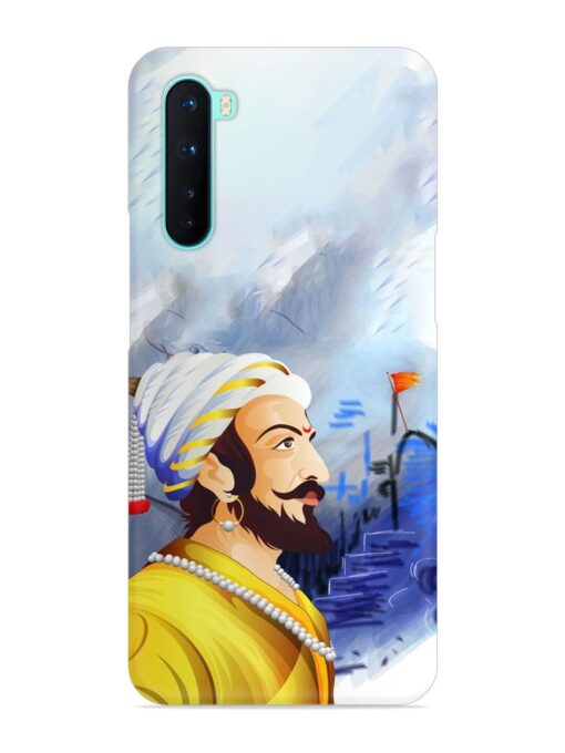 Shivaji Maharaj Color Paint Art Snap Case for Oneplus Nord Zapvi