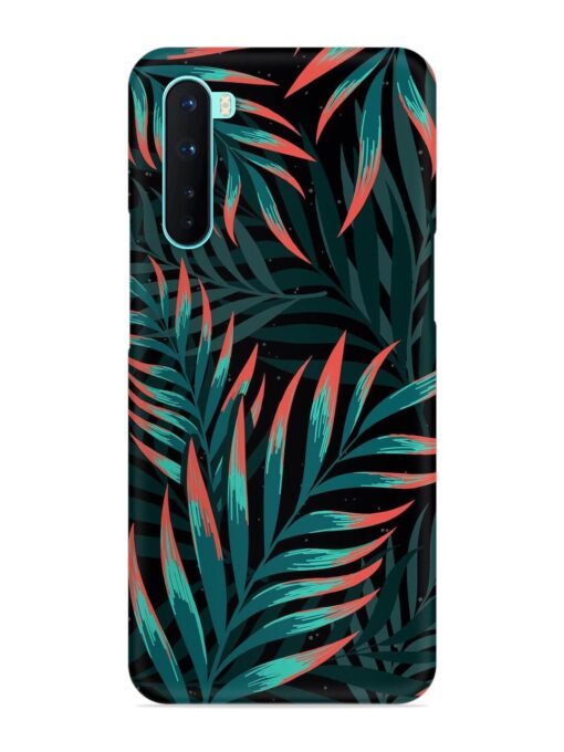 Green Leaf Art Snap Case for Oneplus Nord Zapvi